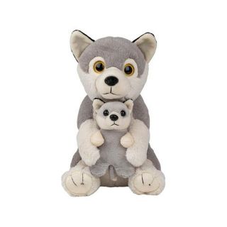 Obrázek z Vlk s mládětem plyš 22cm 